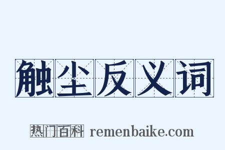 触尘反义词是什么意思的图片